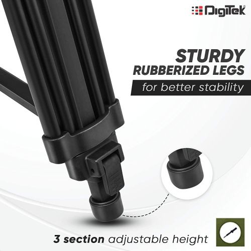DIGITEK DTR 510 VD (70 Inch) Professional Aluminum Tripod 